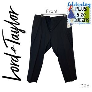 NWT L&T Black “Kelly Ankle” Slacks (C06)